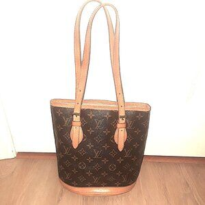 Vintage Louis Vuitton monogram LV canvas Bucket Bag handbag